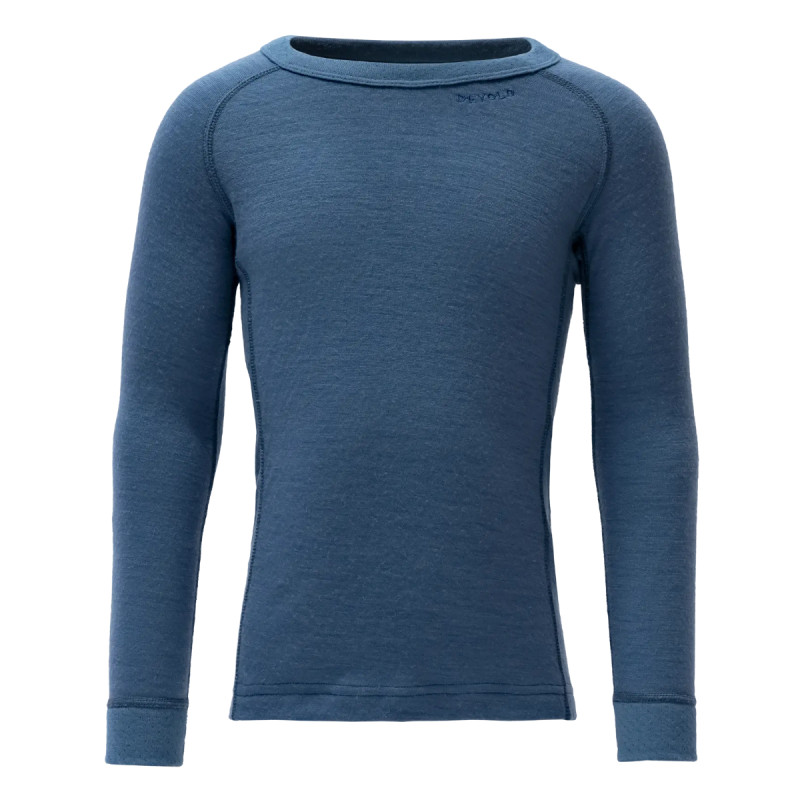 Dievčenské funkčné tričko Devold DUO ACTIVE MERINO KID  - modrá