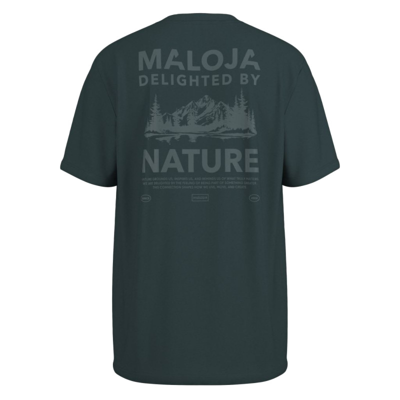 Pánske tričko Maloja MATTONIM.  - tmavo zelená