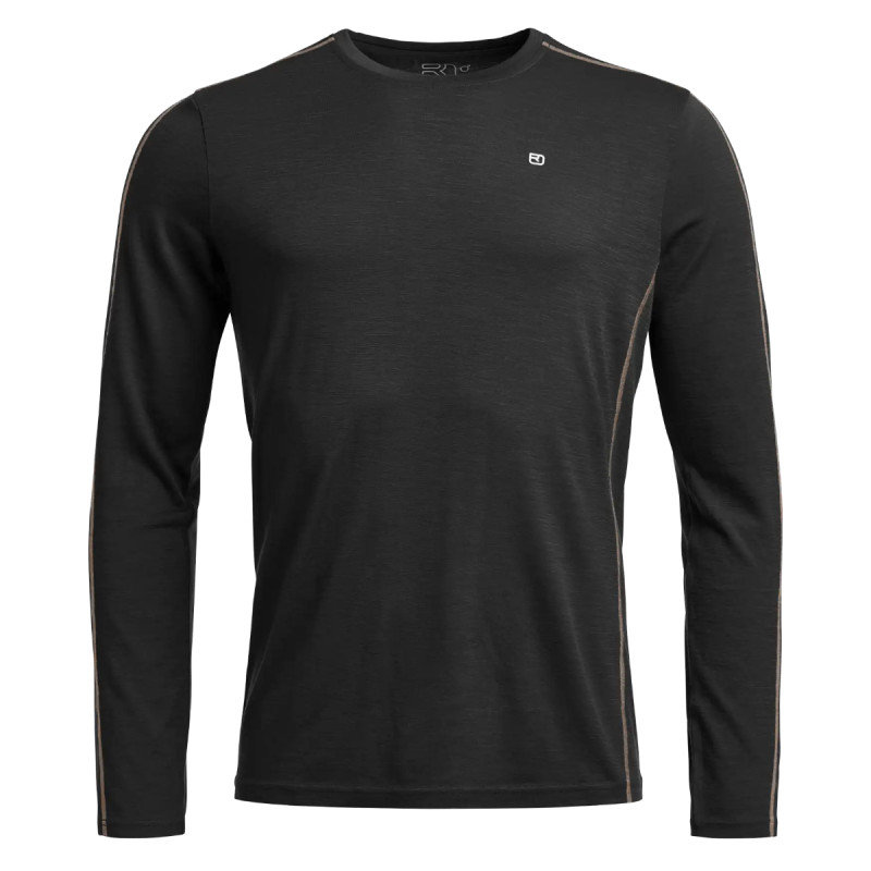 Pánské funkční tričko Ortovox 185 ROCK'N'WOOL LONG SLEEVE  - černá