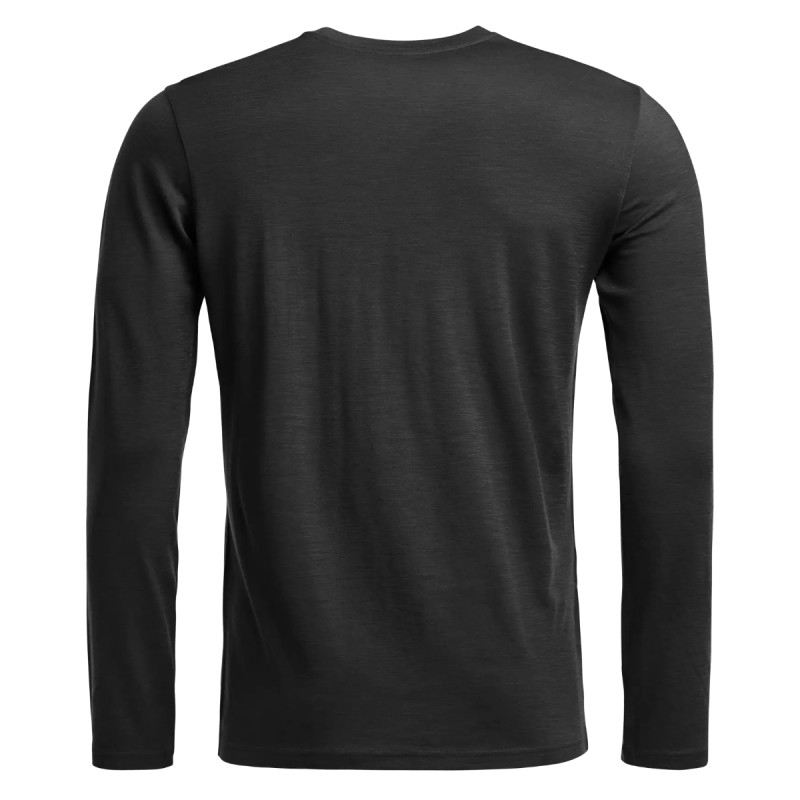 Pánské funkční tričko Ortovox 185 ROCK'N'WOOL LONG SLEEVE  - černá