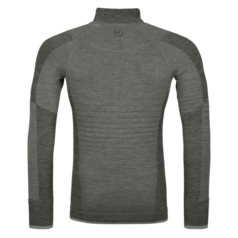 Pánske funkčné tričko Ortovox 230 COMPETITION ZIP NECK  - tmavo zelená