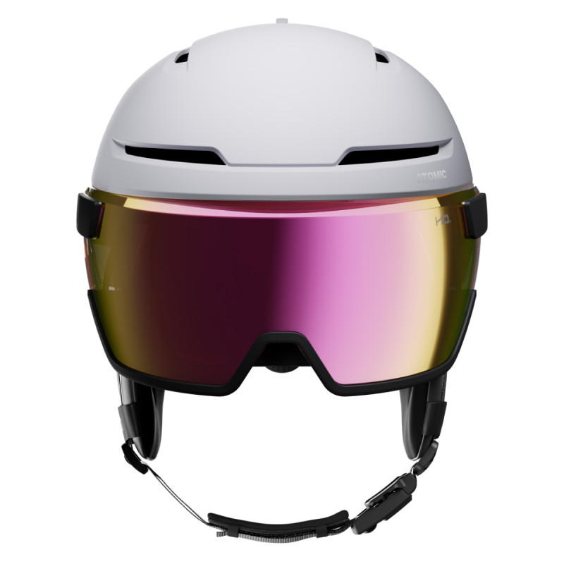 Lyžařská helma Atomic SAVOR GT VISOR HD  - bílá