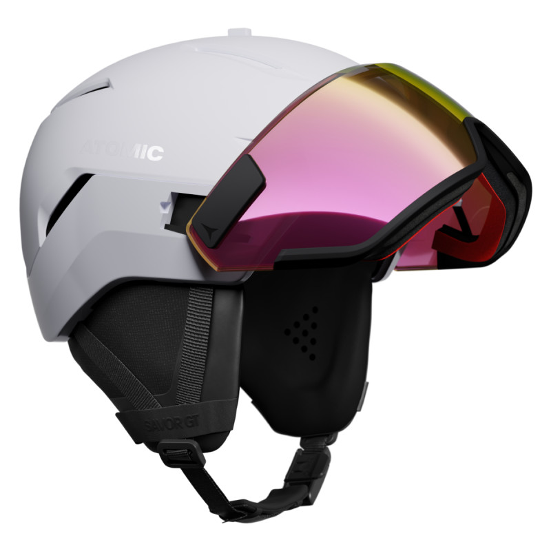Lyžařská helma Atomic SAVOR GT VISOR HD  - bílá