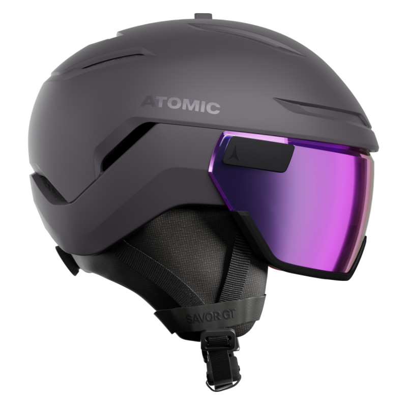 Lyžiarská prilba Atomic SAVOR GT VISOR STEREO  - tmavo šedá