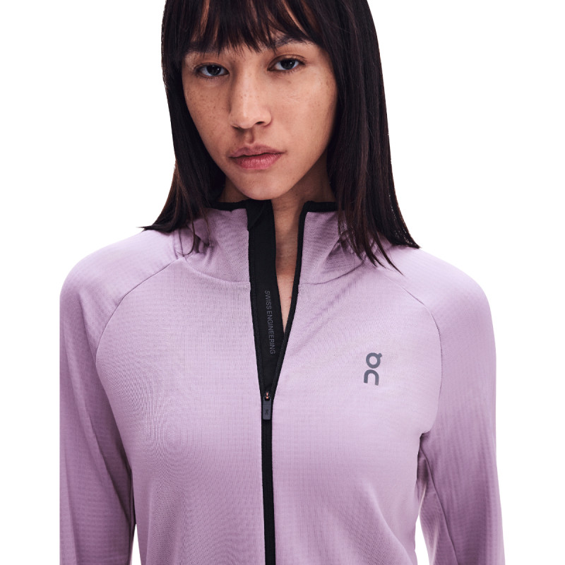 Dámská mikina On CLIMATE ZIP HOODIE  - světle fialová