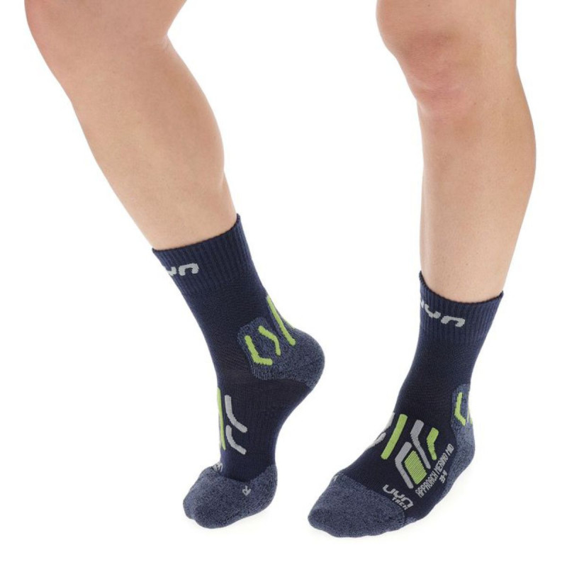 Pánske turistické ponožky UYN TREKKING APPROACH MERINO MID  - tmavo modrá