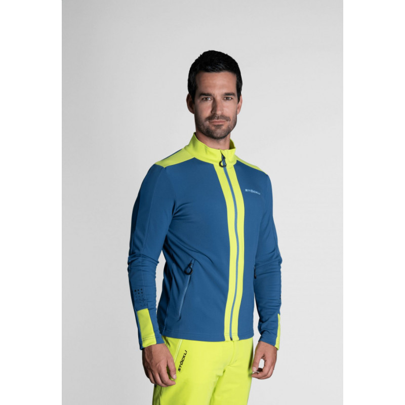 Pánska lyžiarská mikina Stöckli TECHNOSTRETCH  - modrá