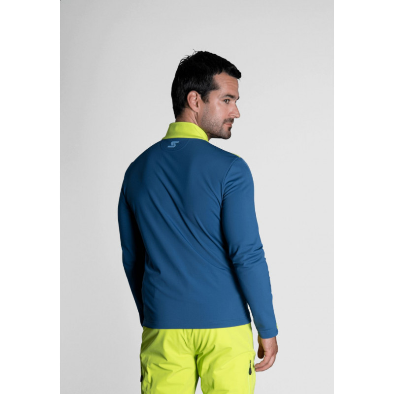 Pánska lyžiarská mikina Stöckli TECHNOSTRETCH  - modrá