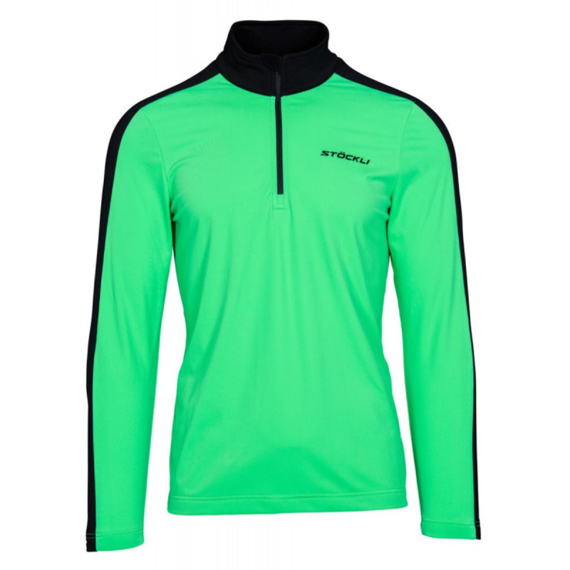 Pánska lyžiarská mikina Stöckli FUNKTIONSSHIRT  - zelená