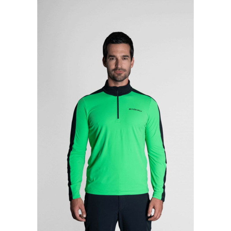 Pánska lyžiarská mikina Stöckli FUNKTIONSSHIRT  - zelená