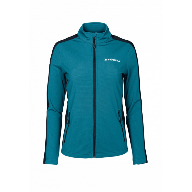 Dámska lyžiarská mikina Stöckli TECHNOSTRETCH  - petrolejová