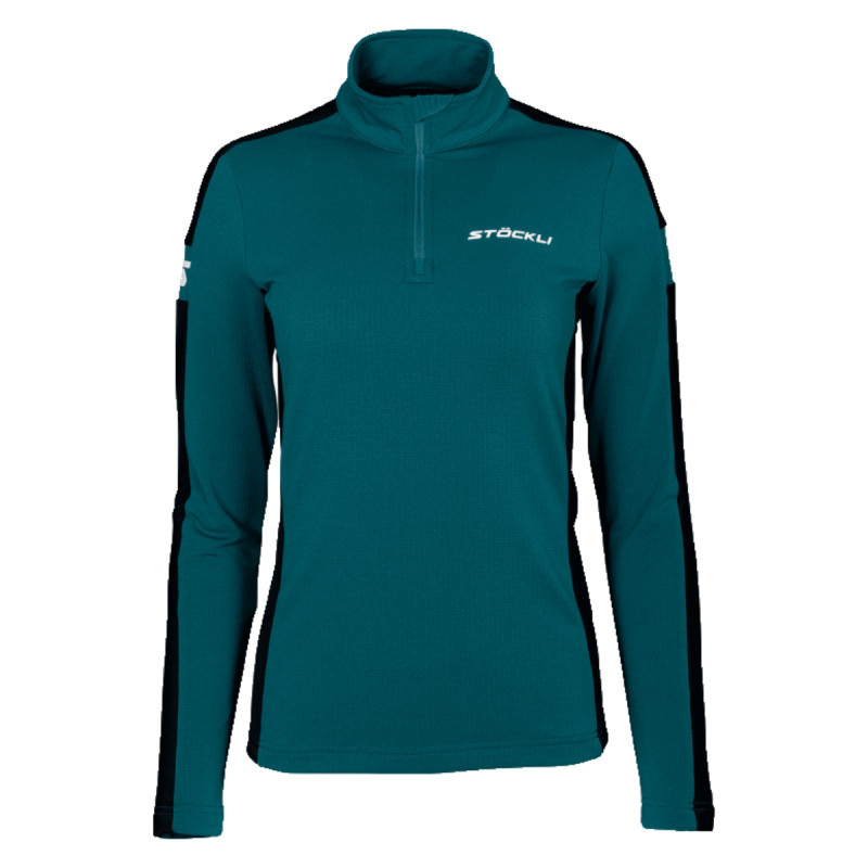 Dámská lyžařská mikina Stöckli FUNKTIONSSHIRT  - petrolejová