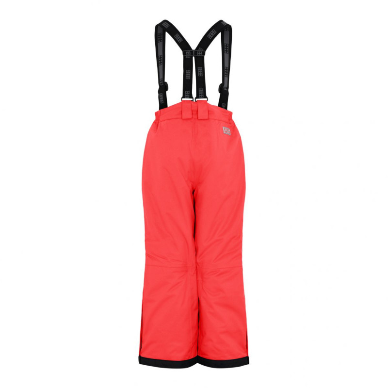Dievčenské lyžiarské nohavice Lego Wear POWAI 704  - červená