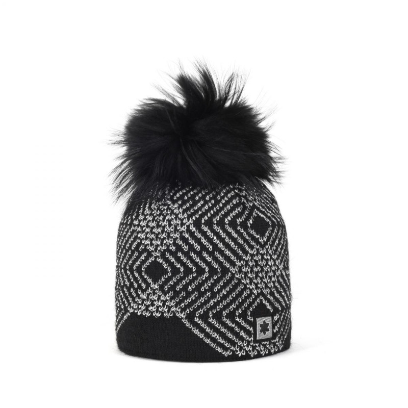 Dámska čiapka Granadilla WAYNE FAUX FUR  - čierna