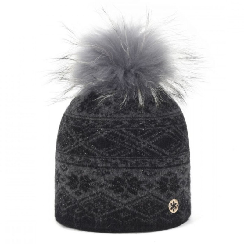 Dámska čiapka Granadilla BLOOM FUR  - čierna