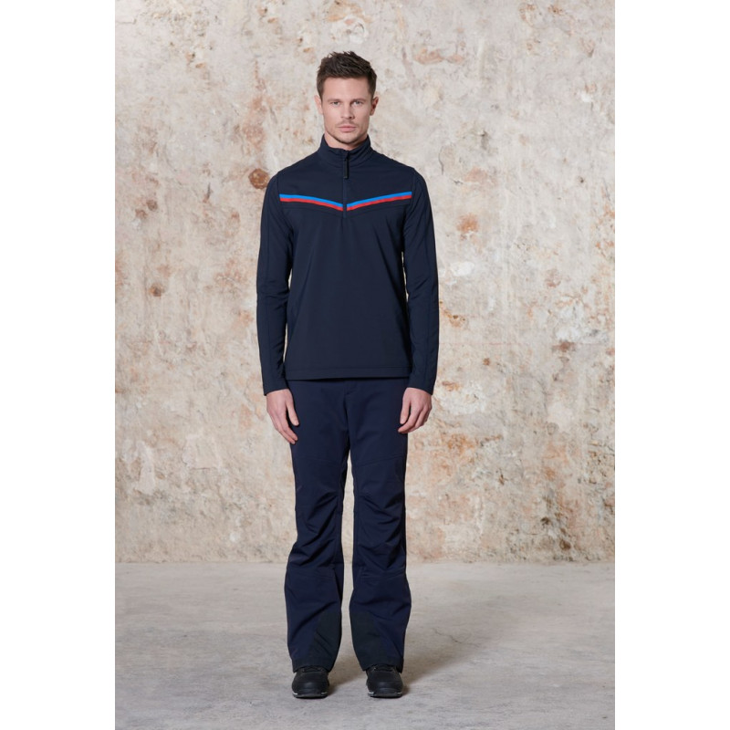 Pánská lyžařská mikina Poivre Blanc W20-1951-MN BASE LAYER SHIRT  - tmavě modrá