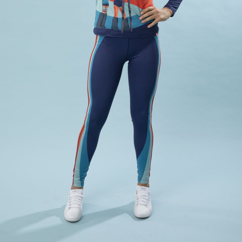 Dámske legíny Krimson Klover PEACE LOVE SKI  - tmavo modrá