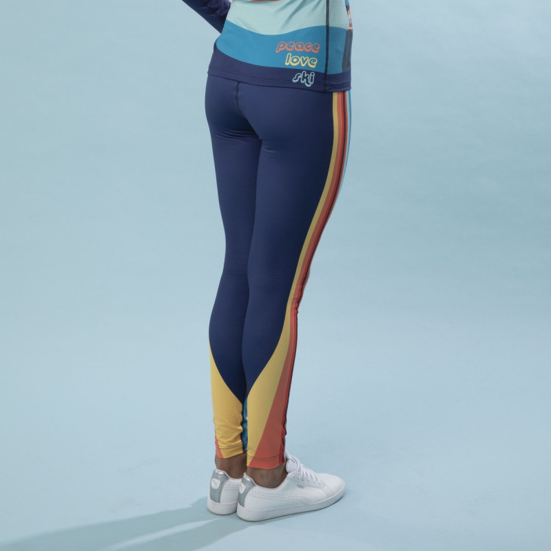 Dámske legíny Krimson Klover PEACE LOVE SKI  - tmavo modrá