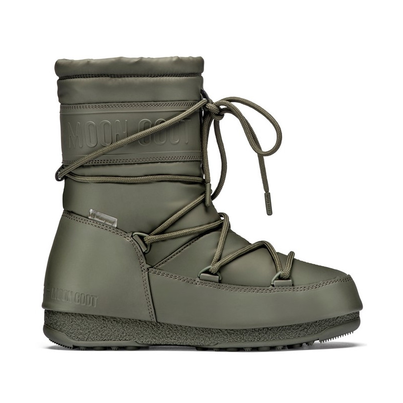Dámske snehule Moon Boot MID RUBBER  - khaki
