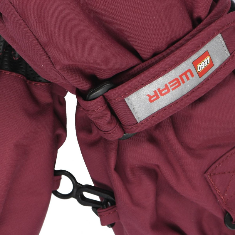 Dívčí lyžařské rukavice Lego Wear ATLIN 700  - vínová