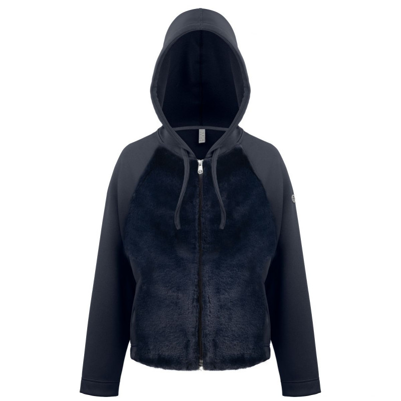 Dámska mikina Poivre Blanc W21-1602-WO STRETCH FLEECE HOODY  - tmavo modrá
