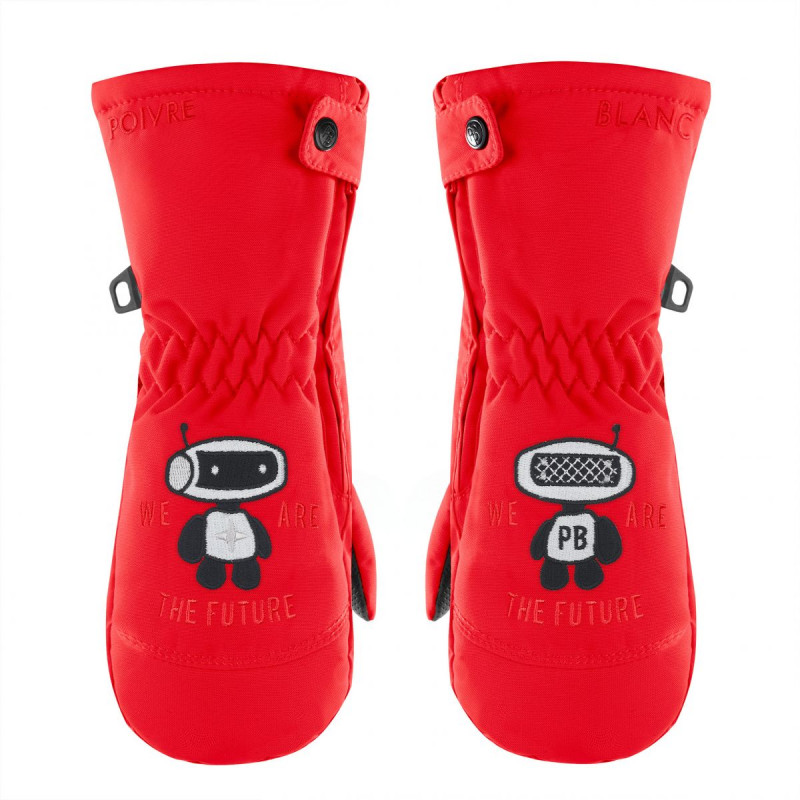 Chlapčenské lyžiarské rukavice Poivre Blanc W20 0973 BBBY SKI  - červená