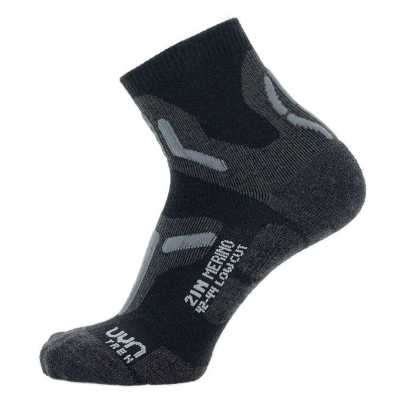 Pánske turistické ponožky UYN TREKKING 2IN MERINO LOW CUT  - čierna