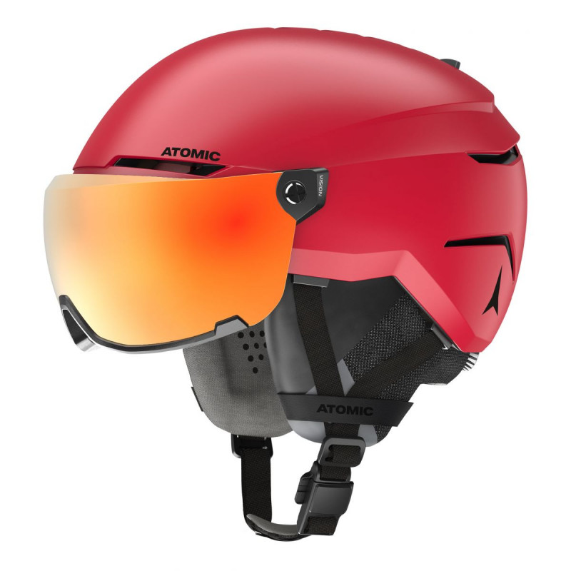 Lyžiarská prilba Atomic SAVOR AMID VISOR HD  - červená