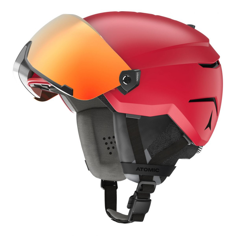 Lyžiarská prilba Atomic SAVOR AMID VISOR HD  - červená