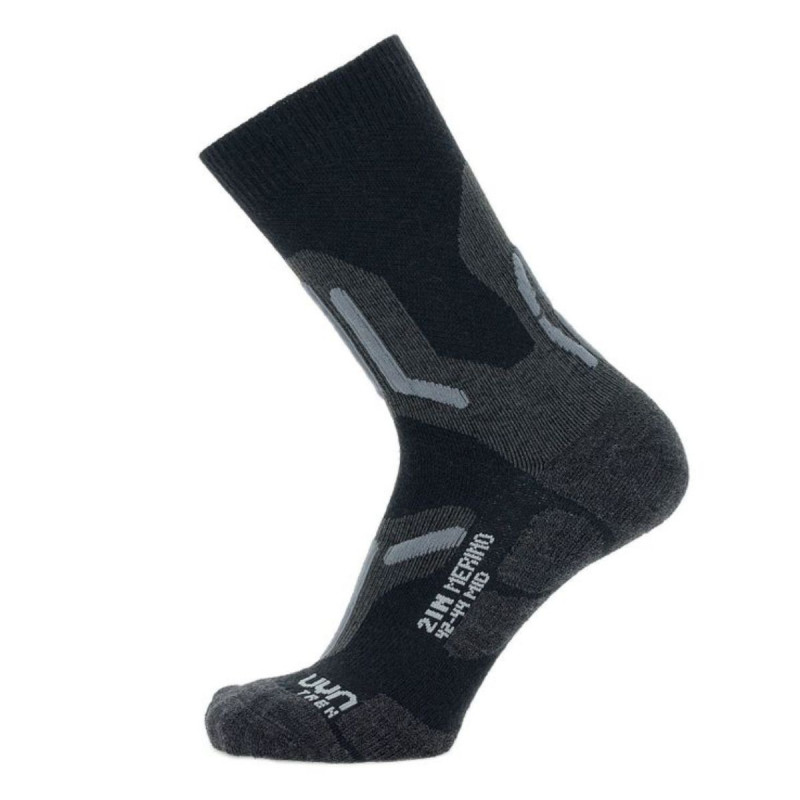 Pánske turistické ponožky UYN TREKKING 2IN MERINO MID  - čierna