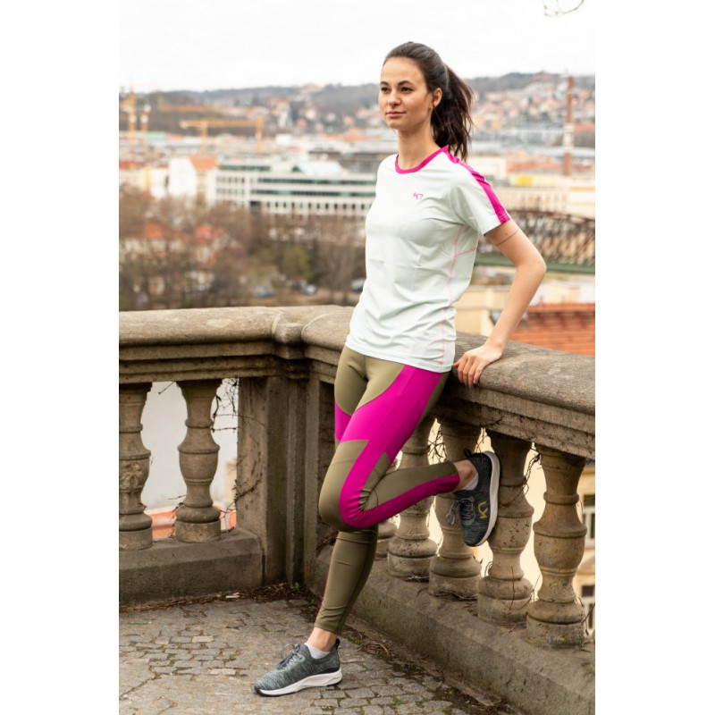 Dámske legíny Kari Traa VICKY TIGHTS  - khaki