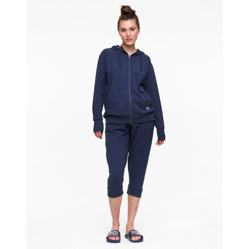 Dámska mikina Kari Traa TRAA LOUNGE F/Z HOODIE  - tmavo modrá