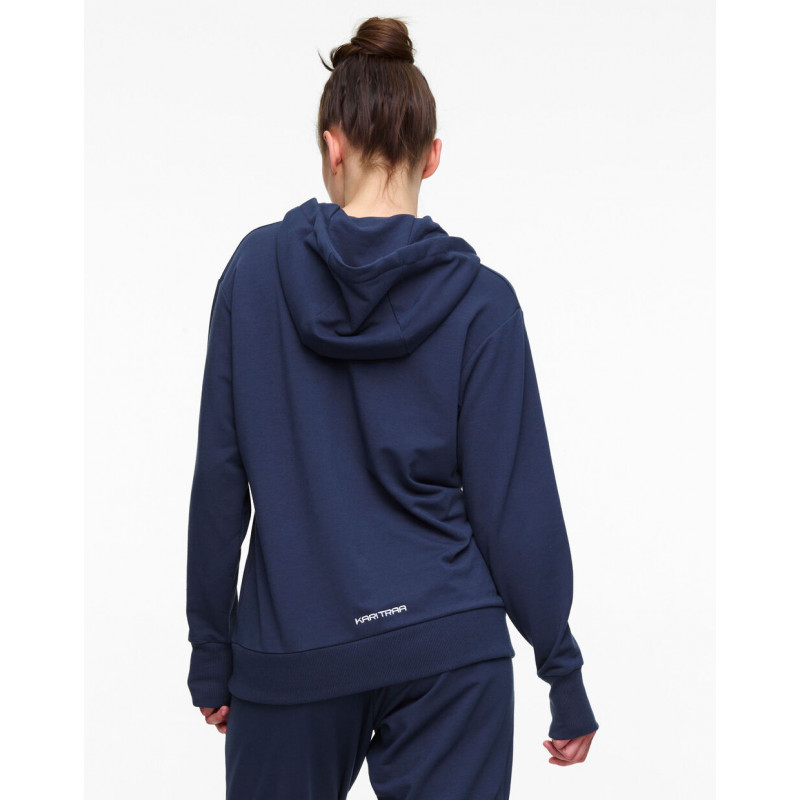 Dámska mikina Kari Traa TRAA LOUNGE F/Z HOODIE  - tmavo modrá