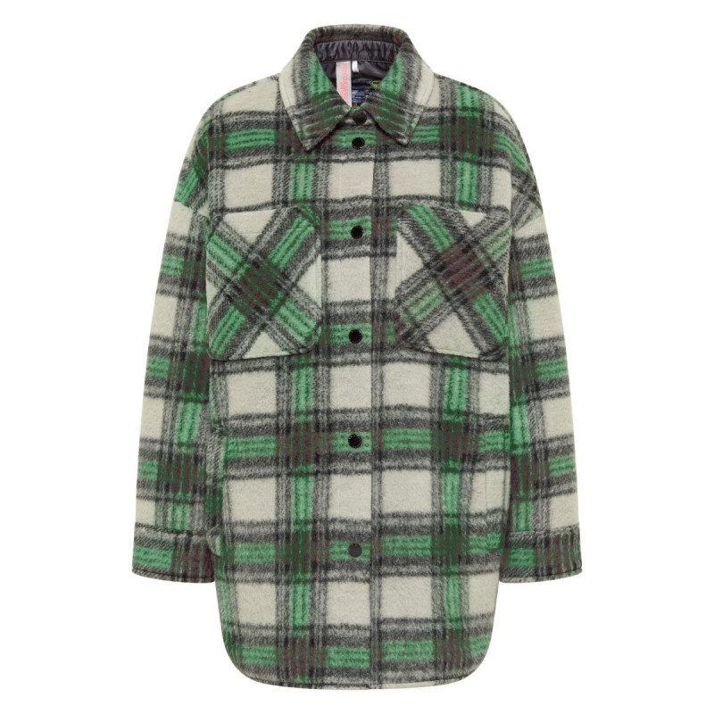 Dámský kabát Frieda & Freddies WOOL JACKET 8717  - zelená