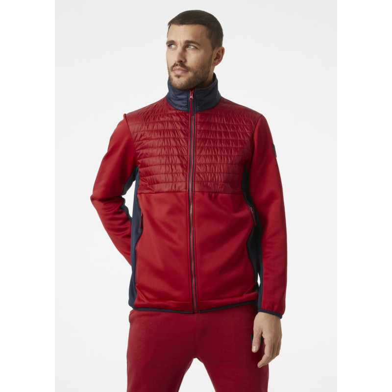 Pánska bunda Helly Hansen RWB RIGGING FLEECE  - červená
