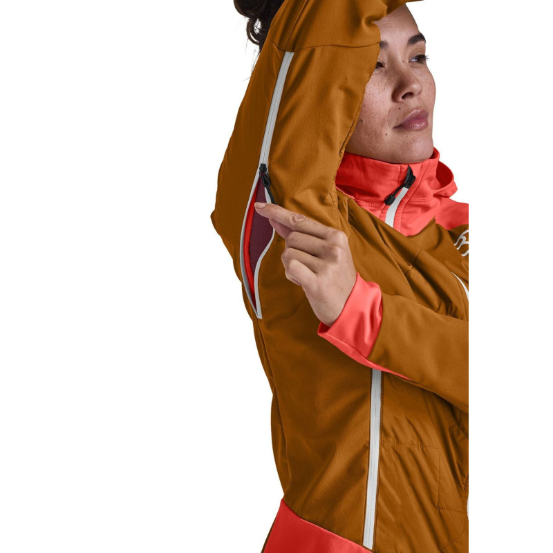 Dámska bunda Ortovox SWISSWOOL COL BECCHEI HYBRID JACKET  - modrá