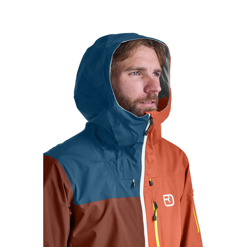 Pánska bunda Ortovox 3L ORTLER JACKET  - petrolejová
