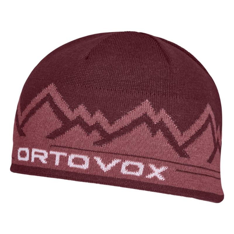 Čepice Ortovox PEAK BEANIE  - vínová