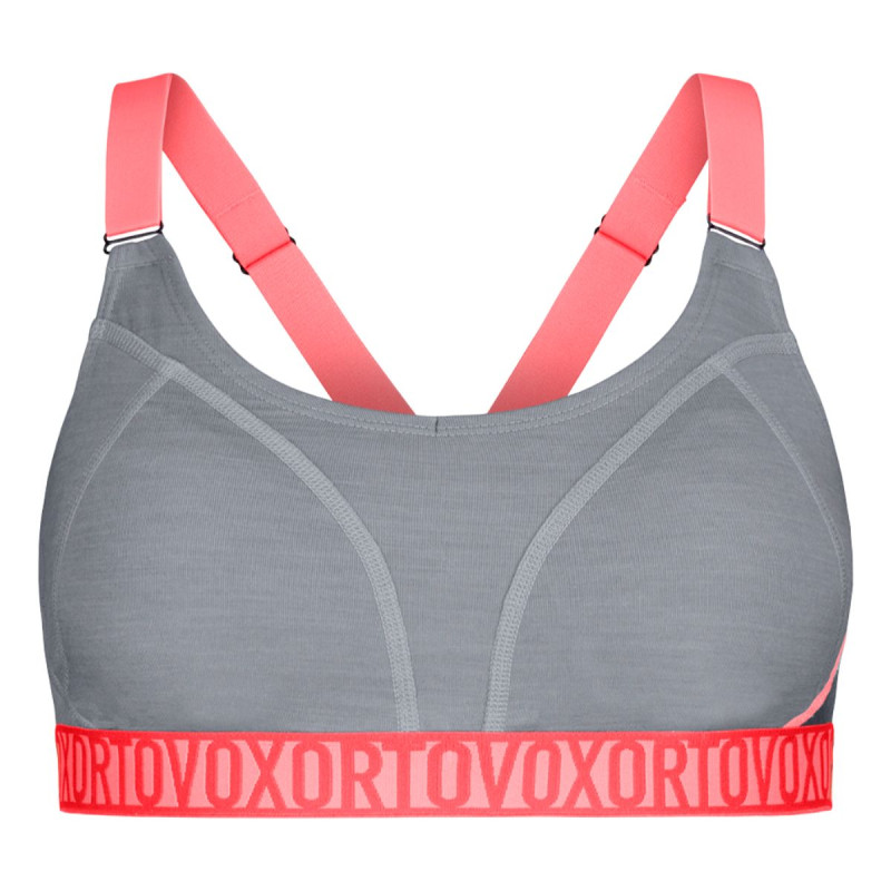 Dámska funkčná podprsenka Ortovox 150 ESSENTIAL SPORTS TOP  - svetlo šedá