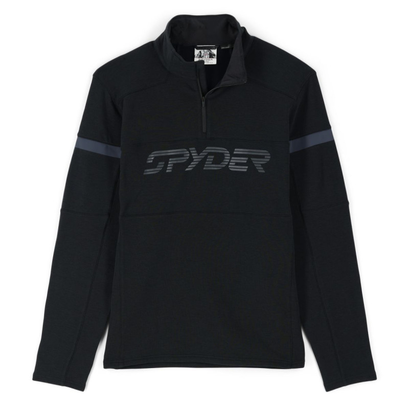 Pánska mikina Spyder SPEED HALF ZIP  - čierna