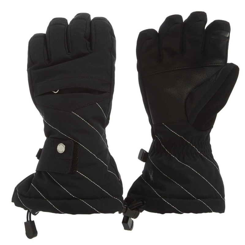 Dívčí lyžařské rukavice Spyder SYNTHESIS  - černá