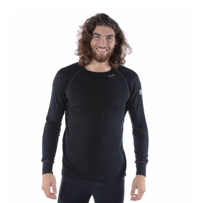 Pánské funkční tričko Devold EXPEDITION MERINO 235  - černá