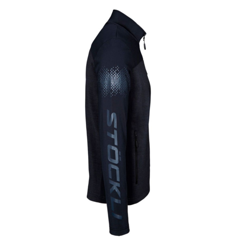 Pánska lyžiarská mikina Stöckli TECHNOSTRETCH WRT  - tmavo šedá