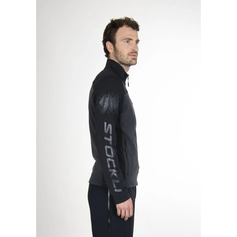 Pánska lyžiarská mikina Stöckli TECHNOSTRETCH WRT  - tmavo šedá