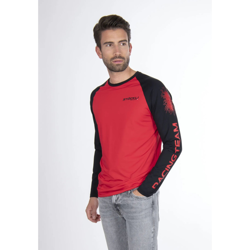 Pánske tričko Stöckli LONGSLEEVE WRT  - červená