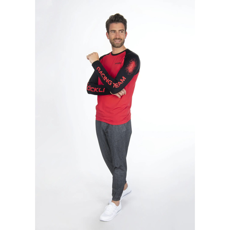 Pánske tričko Stöckli LONGSLEEVE WRT  - červená
