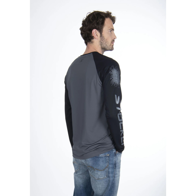 Pánske tričko Stöckli LONGSLEEVE WRT  - tmavo šedá