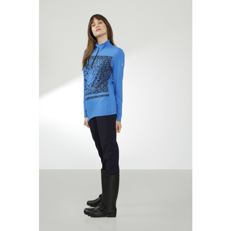 Dámska lyžiarská mikina Poivre Blanc W22-1940-WO/L  - modrá