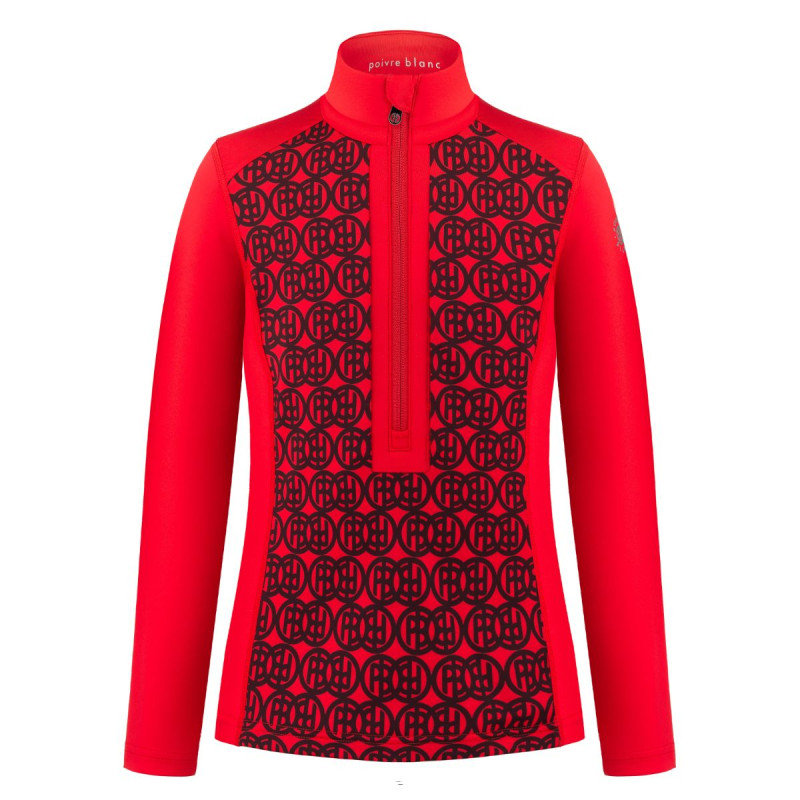 Dámska lyžiarská mikina Poivre Blanc W22-1944-WO/M  - červená