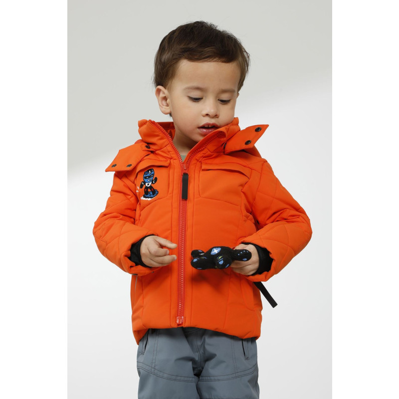 Chlapčenská lyžiarská bunda Poivre Blanc W22-0900-BBBY/A SKI  - oranžová